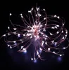 8 ألوان 10 متر 100 الصمام الأسلاك النحاسية سلسلة ضوء النجوم الخفيفة في الهواء الطلق حديقة حفل زفاف عيد الميلاد الديكور