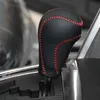 Шесть охватывает чехол для Mazda CX-5 Mazda 6 2012 ~ 2014 автоматическая переключающая передача шепота из натуральной кожи DIY черная крышка