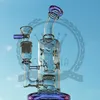 Hitman Bong Mobius Matrix Fab Egg Ash Recycler Mini szklane bongs Wysokie różowe zielone niebieskie fioletowe platformę olejną Kolor Corona Hitman Dab Brown Water Rura