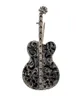 Partihandel-Fashion Broches Guitar Man Brosch Musikinstrument Broscher Corsage Klänning Presentbakgrund Unisex Brosch