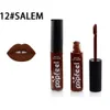 12 färger Tint Flytande läppstift Matte Läppglans Röd Velvet Vattentät Långvarig Lipgloss Sexig Läppstift Tattoo Makeup