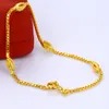 Womens/Girls Wrist Bracelet Box Chain 24K Yellow Gold Filled Solid Bracelet Classic Accessories for Small Wrist 18cm Long