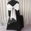 100 pcs coloré Polyester lycra auto-cravate arc de chaise de chaise papillon chaise chaise chaise chaise châtrice pour la décoration de mariage