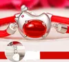 2017 nouvelle agate rouge ma vie bracelet rouge tressé s925 modèles féminins en argent nouvel an lunaire cadeau année chaîne à la main