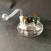 Canteiro de flores de vidro de vidro bongs de vidro de ￳leo queimador de ￳leo plataformas de ￳leo de tubo de ￡gua fumante