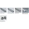 50 X 1M sets/lot round shape aluminum profile led and Arc led channel with plate for ceiling or wall lamps