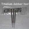 Titanium dabber verktyg gr2 ti nagel dabbing verktyg kort titan dab för glas bongs glasrör vax torr växtbaserad vaporizer penna ti dabber