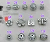 100pcs tibetansk silverfat spacer charms fynd Bohemian retro antika lösa pärlor mix stilar smycken tillbehör grossist