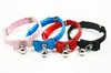 Säkerhet Elastisk Pet Cat Collar Velvet Bow Slips Kattunge Dog Collar Halskedja med klockor Husdjur levererar G483