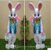 2017 Professional Easter Bunny Mascot Costume Bugs Rabbit Hare Adult Fancy Dress Cartoon Suit Factory Direct, GRATIS frakt