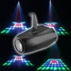 Projecteur de scène led 10w RGB à 24 motifs, lampe de projecteur à commande vocale DJ Disico, lumières de fête pour salle de bal, petit dirigeable, lumière manuelle