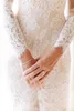 Szampańska Syrenka Długie Rękawy Koronki Skromne Suknie Ślubne Z Rękawami Suknie Ślubne Vintage Długie Rękawy Kraj Bridal Suknia Ślubna