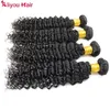 Aliyou Malaysian Deep Wave Hair Bundles Kinky Curly Straight Peruvian Hair Weaves Brazilian Body Wave Human Hair Weaves 3/4 Bundles a lot