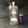 Double sand core muffled water with glass bongs with , Wholesale glass bongs accessories, glass hookah, water pipe smoke