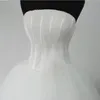 Nuovi abiti da sposa reali con bordatura elegante bianco / avorio avorio abito da sposa abito da sposa senza spalline vestidos de novia abito da sposa
