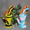 9 Couleurs Riches Silicone Narguilé Shisha 265mm Portable Incassable Bongs Shisha Narguilé Silicone Fumer Tuyaux D'eau Bongs DHL