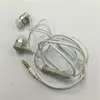Färgglada 3,5 mm hörlurar i hörlurar med Mic Stereo Plastheadset för alla mobila Android Smart Phone Earbuds och Packing