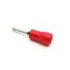 50 PCS PTV 1-10 TZ-JTK Fio-Ferrules Crimp Conectores Pin-Shaped Pré-Isolamento Terminal Tipo 22-16 AWG Vermelho