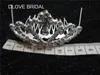 Echte Po Crystal Wedding Crown Tiara Hair Combs Sliver PLATED BRIDAL HAAR ACCESSOIRES Women Event Party Headpieces in Stock 8071675