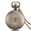 Pocket Watches Hurtowo-Bronze, którzy motywują desgin ze obserwacją z łańcuchem naszyjnika dla mężczyzn i kobiet Old Antique Gift