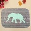 Partihandel-1pc Elephant Non-Slip Bedroom Floor Mat Rug Matta Minnesskum Bad Mat Badrum Horisontella Stripes Mattor Heminredning