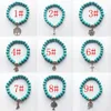 Hurtownia Nowe naturalne lawy Stone Tree of Life Cross Turquoise Modlitwa Badania Bracelets Rock Men's Fashion Fashion Dyfuser Biżuteria