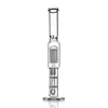 New arrival Glass Bong doube lHoneycomb Percolator Two Functions Water Pipes Free Bowl Bubbler Oil Rigs Hookahs