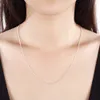 Оптовая продажа-2016 серебро Necklace1mm 16 18 20 22 24 дюймов Омаров Застежка Серебряная змея цепи Ожерелье для женщин мужчины заявление ожерелье