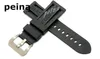 22mm 24mm man ny toppklass Black Diving Silicone Rubber Watch Band Rand för Panerai8089157