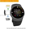 Bluetooth Smart Watch 1.3 inches IPS rund pekskärm Vattenbeständig kW18 SmartWatch Telefon med SIM-kortplats Sova Hjärtfrekvensmätare