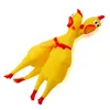 Roliga Dog Toys Rooster Crows lockar valphund- och kattpet -skrikleksaker som skriker gummi kyckling 17cn 6654321