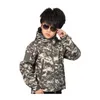 Outdoor Kinderen Softshell jas jagen schieten tactische camo jas gevechtskleding camouflage softshell windbreaker no05-210