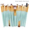 drop ship 22 couleurs pinceaux de maquillage cosmétiques ensemble poudre fond de teint fard à paupières eyeliner pinceau à lèvres outil marque pinceaux de maquillage 20 pcs ensemble brosse