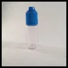 10ml bottiglia di plastica contagocce in PET per il succo di E bottiglie vuote con bottiglie di punta lungo sottile tappo a prova di bambino 2000 pezzi per sigaretta elettronica