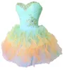 2021 Sweetheart Mini Short Prom Homecoming Dresses Plus Size Beaded Crystals Graduation Gown For Cocktail Party2823954