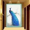 Full diamantmålning DIY Peacock Målning Hemdekoration Väggkonstdekor Diy Shining Dinmond Målning på duk 40x582569995