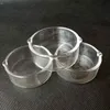 5cm Diameter Wax Glass Dish Smoking tool Container Ashtray Ash Catcher bowl For water bong Hookahs OIL RIG bowls