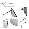 Marke Designer Polarisierte Sonnenbrille Männer Frauen Oval Sonnenbrille HD Aluminium Fahren Mit Box Und Fall