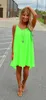 Nowa Moda Sexy Casual Sukienki Kobiety Letni Rękawów Wieczór Party Beach Sukienka Krótka Szyfonowa Mini Dress Boho Odzież Odzież Odzież