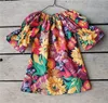 2018 lente kinderen jurken voor meisjes boutique baby meisjes kleding bloem meisje jurk ruche mouw meisjes jurken baby meisje kleding 3 stijlen