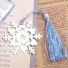 Silver Stainless Steel Snowflake Bookmark For Wedding Baby Shower Party Birthday Favor Gift souvenirs
