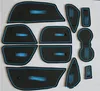11 PCS Red Blue Rubber Non-Slip Car Interior Door Pad Cup Mat Tank Pad Car Accessories For Ford For Focus 2012 D9009281E
