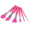 6PCS Silicone Makeup Brushes Set Facial Mask Foundation Eyeshadow Ögonbryn Borste Flice Brush Head Cosmetic Make Up Brush Tools DHL Gratis