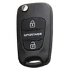 Garanterad 100 3 -knappar Flip Remote Key Shell för Kia Rio Picanto Sportage Ocut Toy40 Blade 4948810