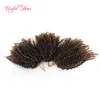 Court Mali Bob Crochet Tresses Cheveux 3pc / lot Ombre Tressage Extensions de Cheveux Synthétiques Extensions de Cheveux Synthétiques Afro Bohème pour les femmes noires