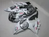 100% passform för Suzuki -injektionsmjutna mässor GSXR600 08 09 10 VIT BLACK FAIRING KIT GSXR750 2008 2009 2010 OI14