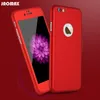Luxe Or Rose Antichoc 360 Deagree Full Body Hard Case PC Pour iPhone 6 6S 7 Téléphone Capa Avec Protecteur D'écran En Verre Trempé