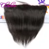 Choshim Kulak Dantel Ön 3or4 Demetleri ile Brezilyalı Remy Saç 13 * 4 Üst Dantel Frontal Hairline Dantel Frontal Bebek Saç ile 10A