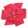 30 قطع 6 بوصة pinwheel الشعر القوس grosgrain بوتيك حجر الراين bowknot مع مقاطع الشعر للأطفال اكسسوارات للشعر