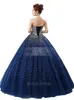 2017 Real Po Ruffles długa suknia balowa Dwie kawałki sukienki Quinceanera z organza z koralikami Plus Size Pageant Pageutante Party G2358258
